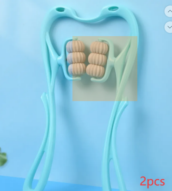 Multifunctional Manual Six-wheel Neck Massager Massage Relieve Roller Massage Tool